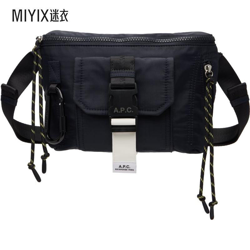 A.P.C. 男款海军蓝 Trek Bum 斜挎包 迷衣时尚