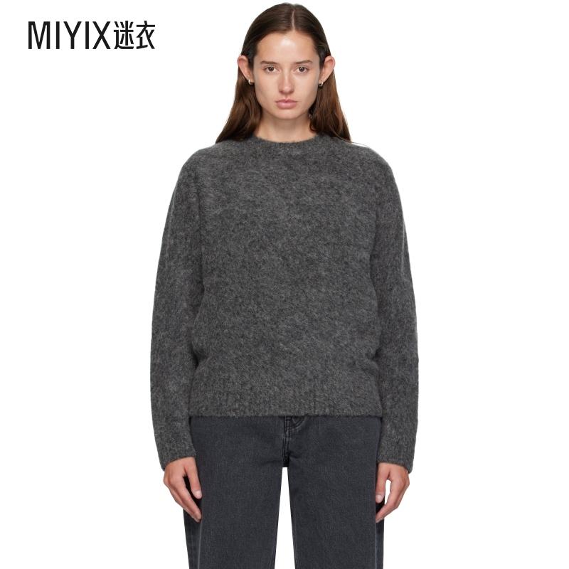COOR 女款灰色 Hairy Alpaca Crewneck 毛衣 迷衣时尚