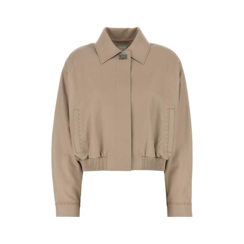 Fendi 女士 SS25 夹克 超大版型飞行员夹克