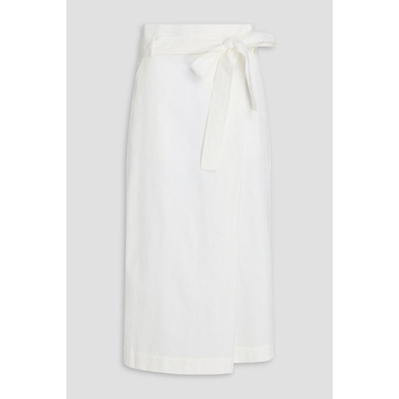 A EMERY 女士 中长裙 Ven 束带棉质泡泡纱中长半身裙