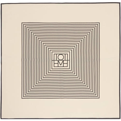 Totême 女士 方巾 TOTEME 米色 Centered Monogram Silk