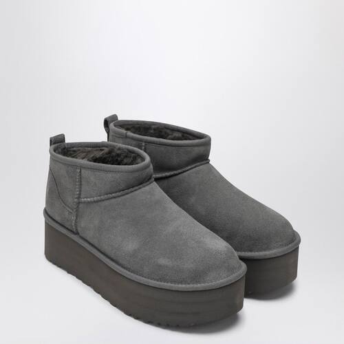 UGG Australia 女士 FW25 靴子 ULTRA 经典款迷你灰色防水台