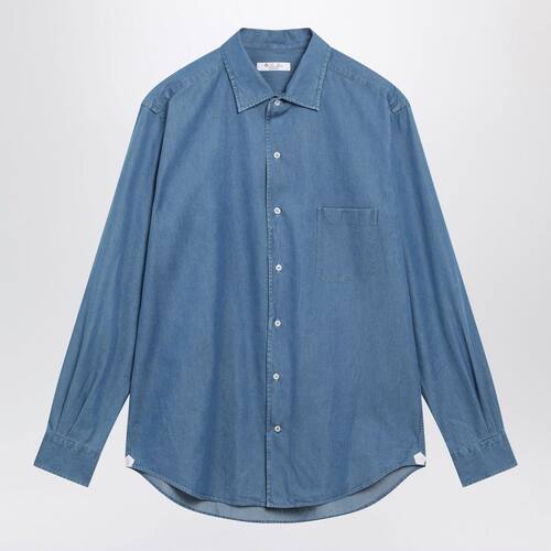 Loro Piana 诺悠翩雅 男士 衬衫 ANDRé 棉质超石磨水洗牛仔布