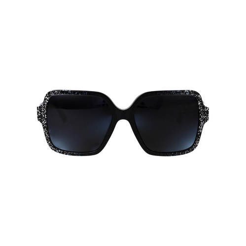 Jimmy Choo 周仰杰 女士 SS25 太阳镜 黑色渐变亮片醋纤太阳眼镜