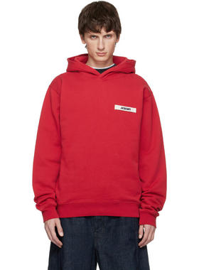 Jacquemus 雅克慕斯 男士 卫衣 红色 The Gros Grain 连帽衫