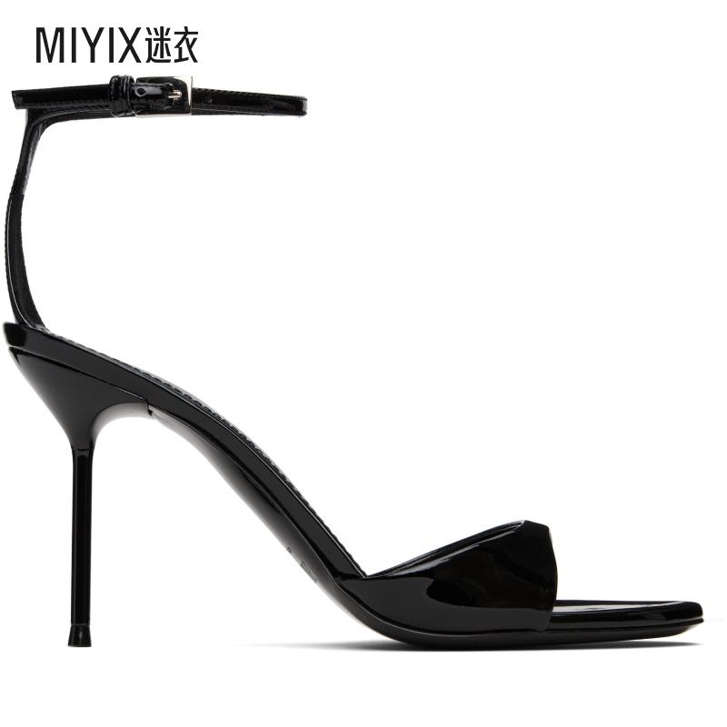 Paris Texas 女款黑色 Lidia 90 凉鞋 迷衣时尚