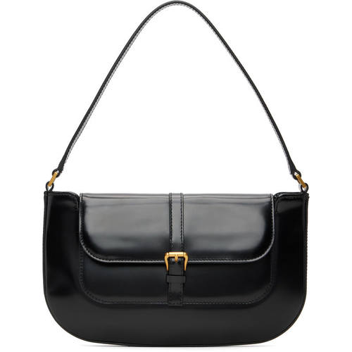 By Far 女士 单肩包 黑色 Miranda Semi Patent Leather