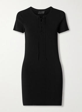 Nili Lotan 女士 短款连衣裙 Palma 系带针织迷你连衣裙