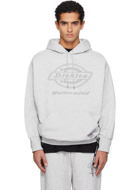 Mastermind Japan 男士 卫衣 灰色 Dickies 联名抽绳连帽衫