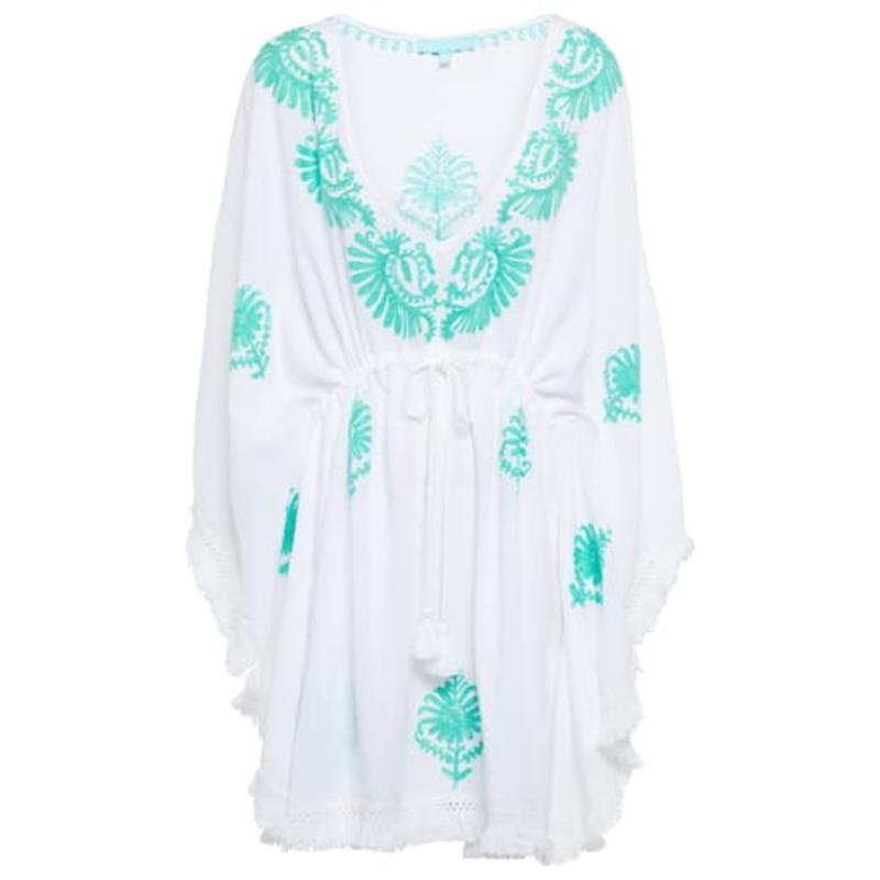 Melissa Odabash 女士 短款连衣裙 Irene 刺绣土耳其式长衫