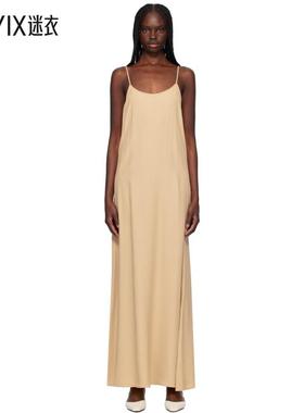 Filippa K 女款驼色 Draped Twill Strap 连衣裙 迷衣时尚