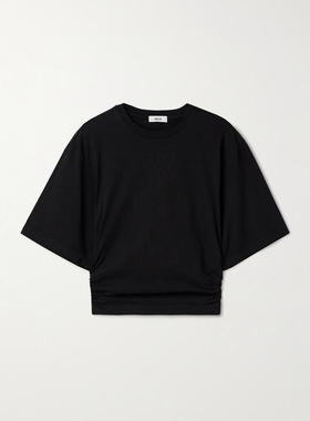 AGOLDE 女士 T恤 Shari 褶皱棉针织T恤