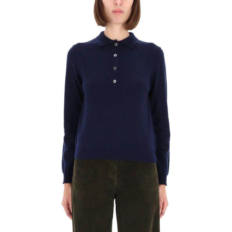 Aspesi 女士 FW25 毛衣 Polo領長袖套頭衫