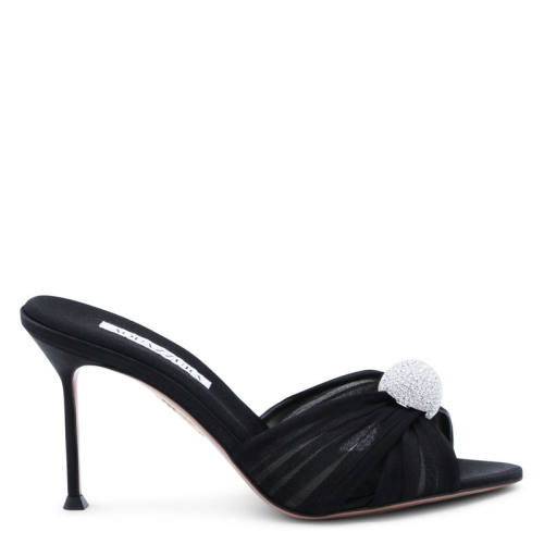 Aquazzura 女士 SS26 凉鞋 MISTERY MULE 85 黑色