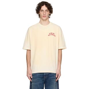 Amiri 埃米尔 男士 T恤 灰白色 AMIRI Hollywood Oversized