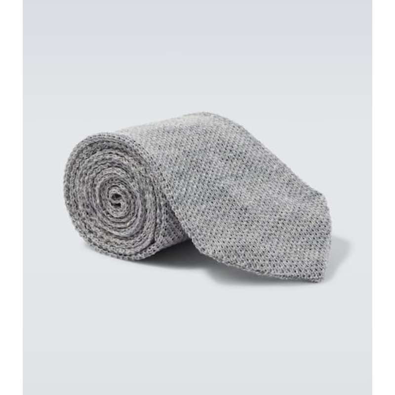 Thom Sweeney 男士 领带/领结 针织亚麻布领带