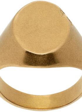 MM6 Maison Margiela 马丁·马吉拉 MM6 女士 戒指 金色图章