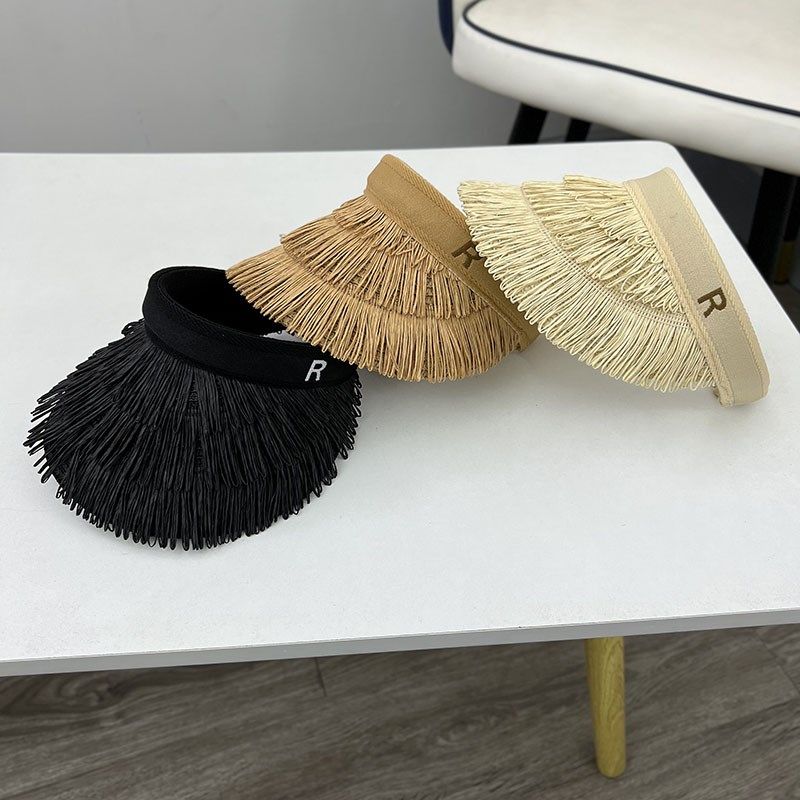 宝宝帽子出游夏季亲子时尚大檐空顶草帽男女儿童户外防晒遮阳帽潮