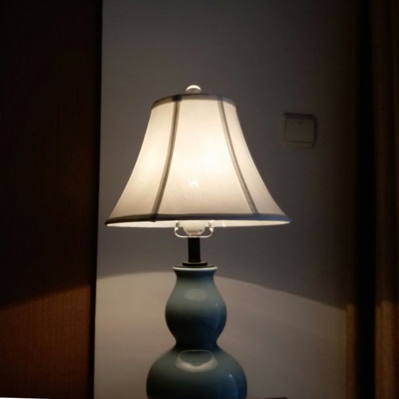 欧布艺灯罩外壳台灯落地灯客厅卧室书房床头家居酒店酒吧白色圆形