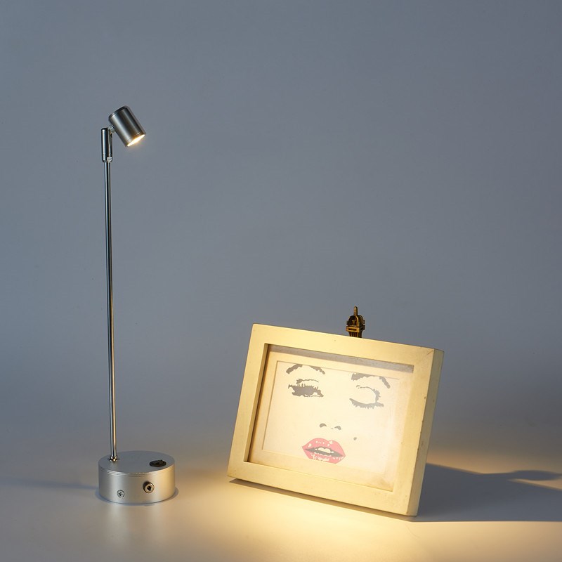 led无线可充电1W3W小射灯玻璃柜台射灯珠宝展柜灯展示立杆展会灯