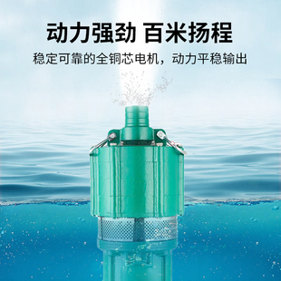 多级潜水泵家用220V油浸泵深井泵高扬程农用灌溉小老鼠380V抽水泵