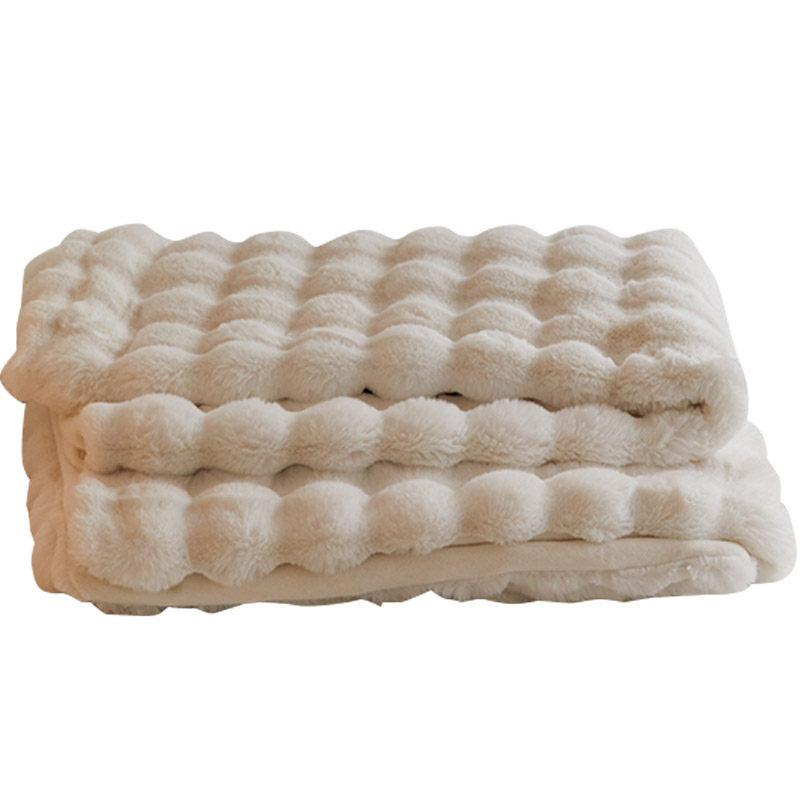 顶奢意大利仿皮草盖毯毛毯加厚盖毯沙发毯冬季床上毯子午睡毯披肩