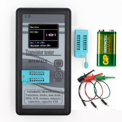 彩屏版图形显示M328晶体管测试仪电阻表电感表电容表ESR仪表