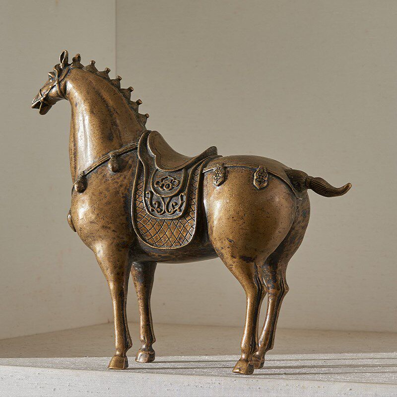 售楼处营销中心展示柜书房电视柜背景墙中式装饰石头雕塑艺术摆件