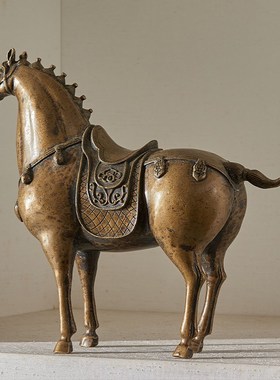 售楼处营销中心展示柜书房电视柜背景墙中式装饰石头雕塑艺术摆件