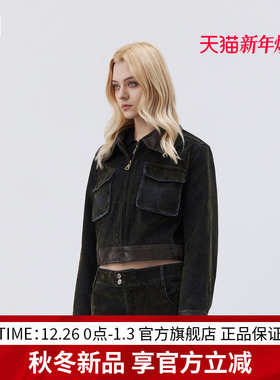 EDGII 2025AW新品时尚牛仔外套女宽松显瘦百搭牛仔半裙牛仔裤套装