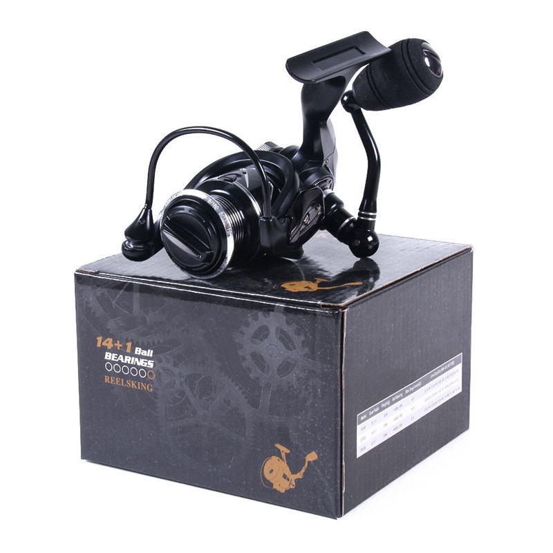 路亚专用纺车轮浅线杯微物远投斜口正品金属轮海杆钓鱼迷你渔轮