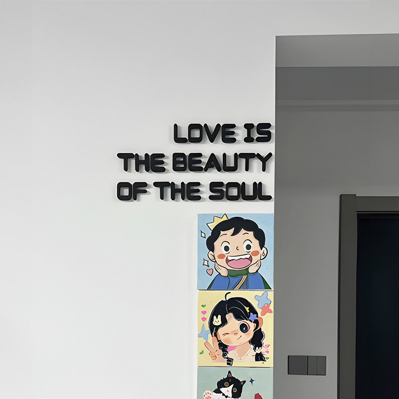 3d立体英文字母墙贴客厅走廊墙角墙上电视背景墙面装饰画压克力字,家居饰品,软装墙贴,淘宝优惠券,粉丝福利购,淘宝优惠卷