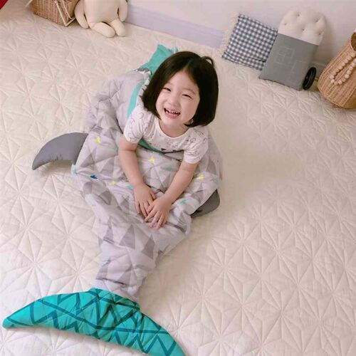 纯棉保暖婴儿睡袋匹马棉宝宝防踢护肚子神器可洗春秋儿童被子床垫