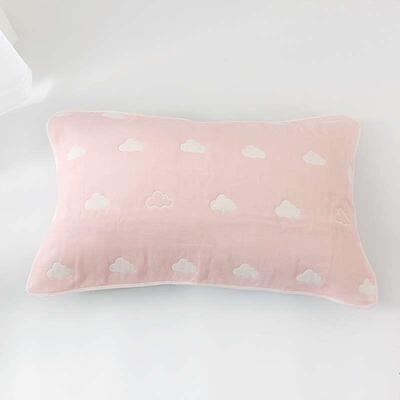 枕防头巾纯棉高对装情05029侣档北欧式全一棉纱布Z盖巾简约螨