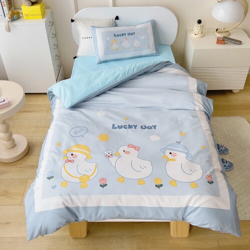 纯棉幼儿园被子三件套宝宝入园专用床品儿童午睡被褥六七件套含芯