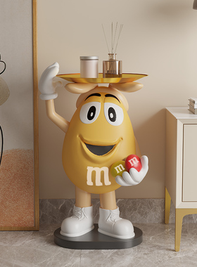 mm豆人客厅电视柜沙发旁边大型床头落地装饰品开业搬家送礼物摆件