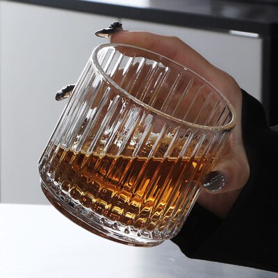 熠熠流萤c杯 耿耿银河秋夜长中古vintage酒杯威士忌杯洋酒杯子