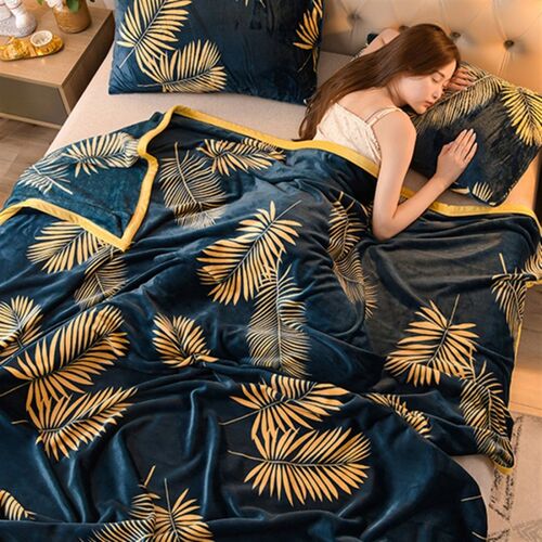 加厚双面云貂绒毯子办公室午x睡毛毯盖毯珊瑚绒卡通学生宿舍毛床