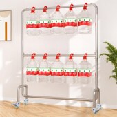 落地式 女装 挂衣架可Q移动单杠展示衣服 店不锈钢双层拉丝童装 服装