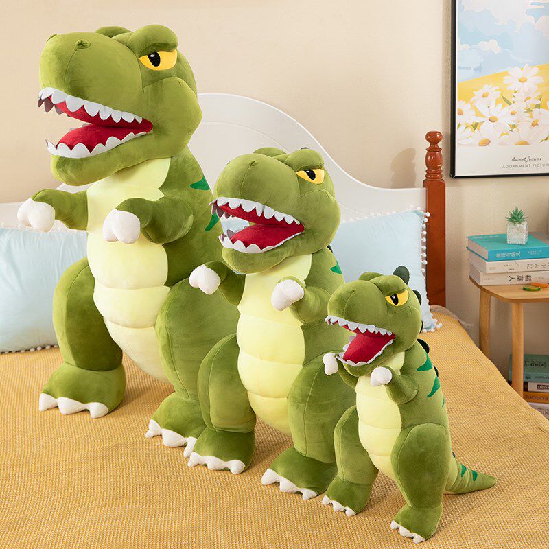 新款超级霸王龙恐龙毛绒玩v具公仔男孩抱枕玩偶布娃娃儿童生日礼