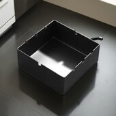 不锈钢新款 创意烟 方型烟灰缸定制LOGO酒吧网吧L酒店防摔商用时尚