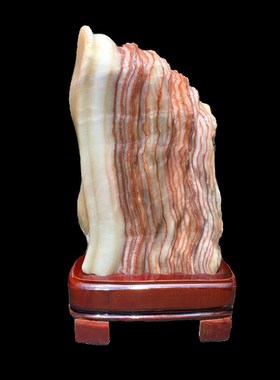 广西肉石鸿运彩霞石天然猪肉石头五花肉肥瘦肉切片方块肉原石打磨