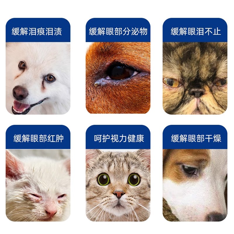 小罗泪痕滚溶菌酶去泪痕博美比熊泰迪加菲宠物狗狗猫咪通用去泪液