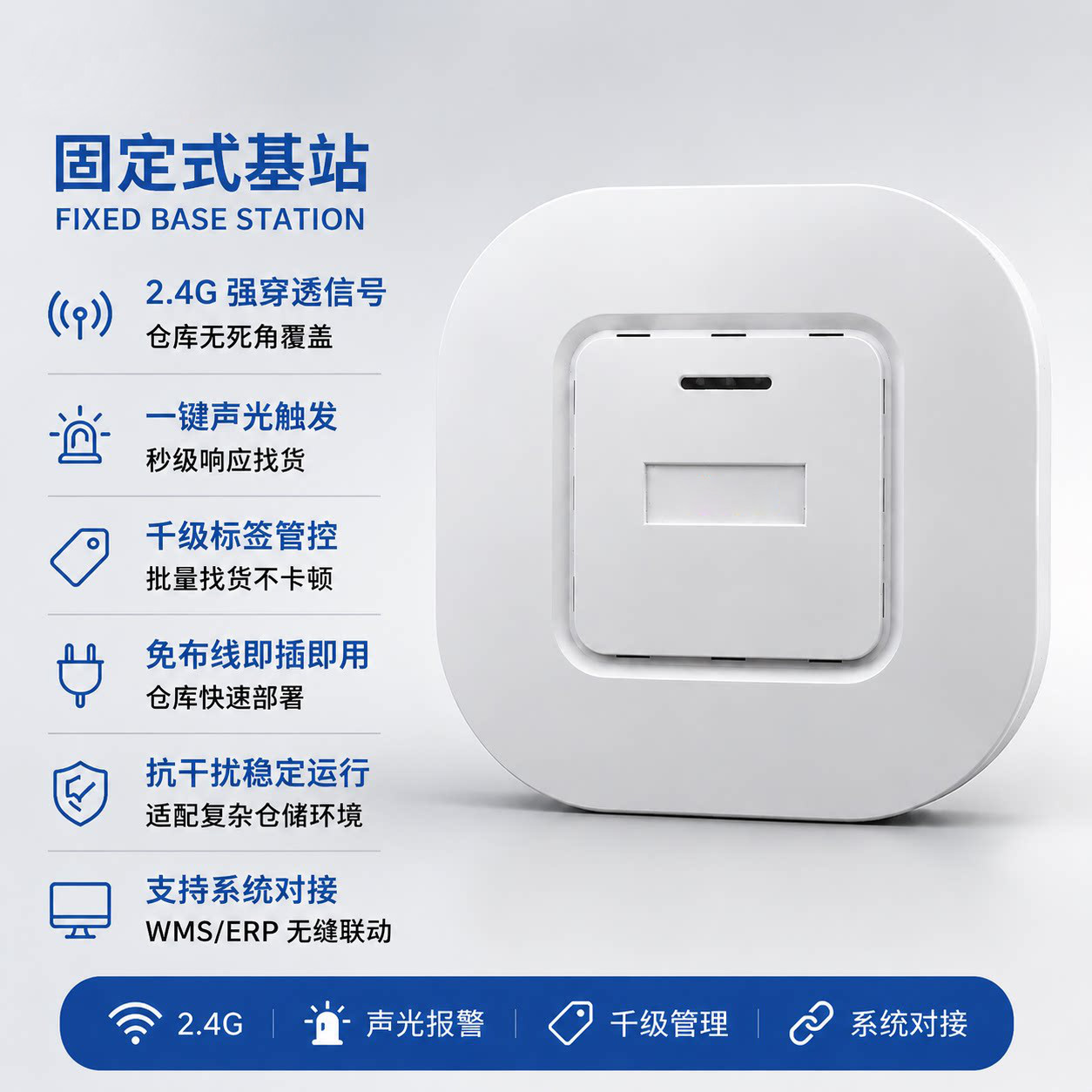 智能灯条基站寻物系统快递物流仓库药房成人外卖中台控制盒