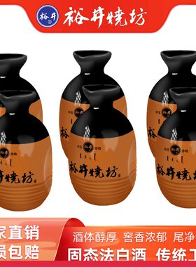 内蒙古裕井烧坊大酒篓42度450ml6瓶浓香型纯粮食国产白酒固态整箱