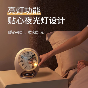 RHYTHM丽声2026新款强力叫醒大音量闹钟小初高中学生专用起床神器