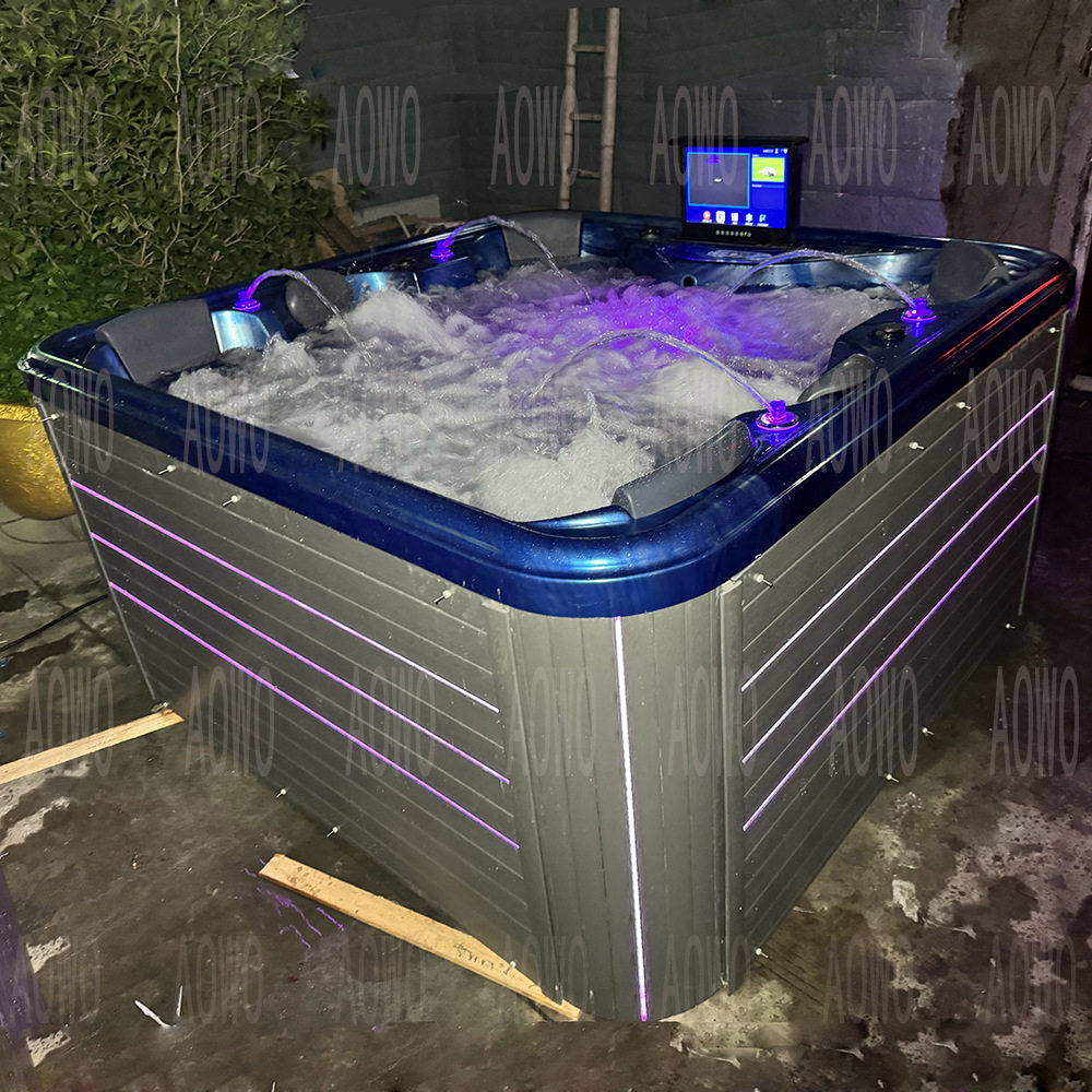 户外大池按摩冲浪浴缸spa6人泡池Bathtub家用Outdoor jacuzzi