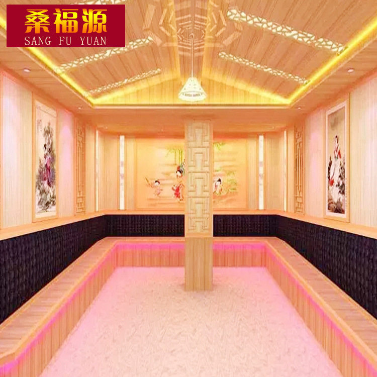 承建汗蒸工程固定式远红外汗蒸房光波房酒店频谱屋桑拿房