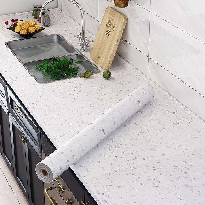 厨房防油贴纸家具翻新墙纸自粘防水大理石灶台面贴膜桌面铝箔PET,家居饰品,软装墙贴,淘宝优惠券,粉丝福利购,淘宝优惠卷