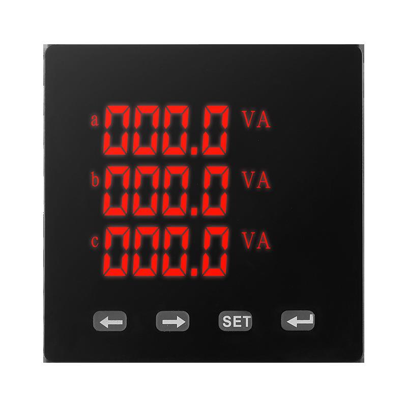 三相多功能电表数显脉冲数码监测电力仪表单相电压电流谐波rs485